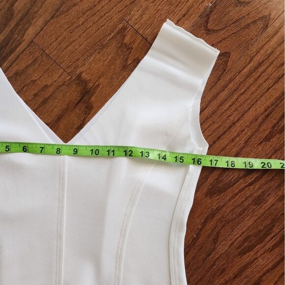 Norma Kamali Grace Fishtail Snow White Medium Wedding Cocktail Dress NEW - Picture 8 of 12